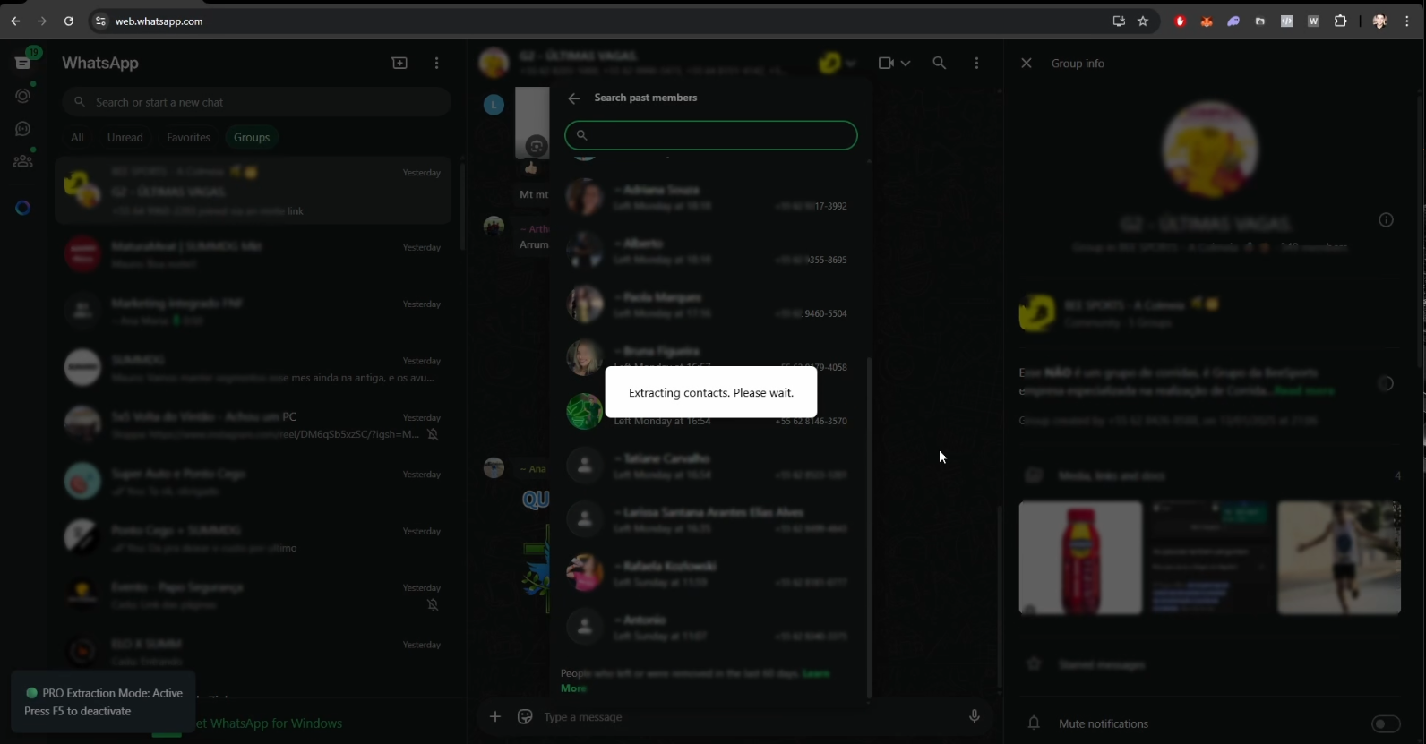 WA Contact Runner Demo